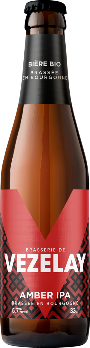Bouteille de bière Brasserie de Vézelay 33CL Amber IPA