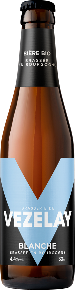 Bouteille de bière Brasserie de Vézelay 33CL Blanche